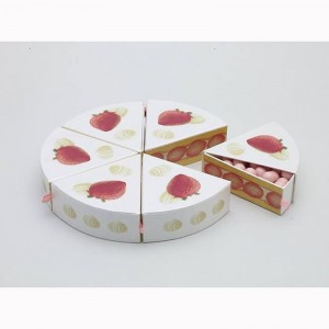 Torta alakú szép design karton doboz doboz cukorkát